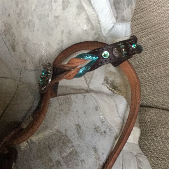 Custom horse headstall barrel racing cowgirl rodeo queen equestrian western - Picture 5 of 10